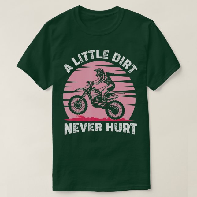 En liten Dirt Ontr aldrig Motocross Dirt Bike Topp T Shirt (Design framsida)