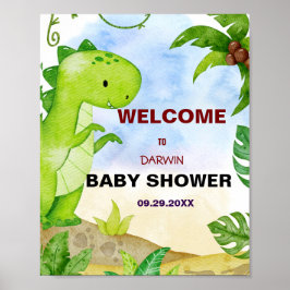 En liten doft är knackande snart! Baby Shower Poster