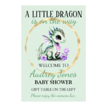 En liten drake är på väg Baby Shower