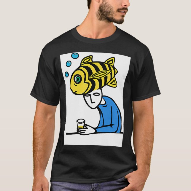 En liten drink t shirt (Framsida)