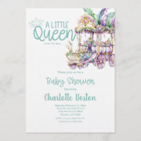 En liten drottning Mardi Gras Float Baby Shower