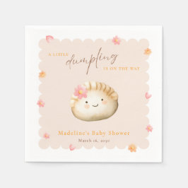 En liten dubbning på Way Cute Flicka Shower Pappersservett