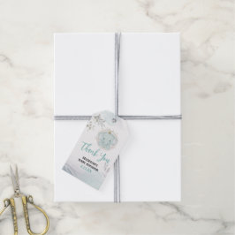En liten elefant-babybabybabystöt Märkre Presentetikett
