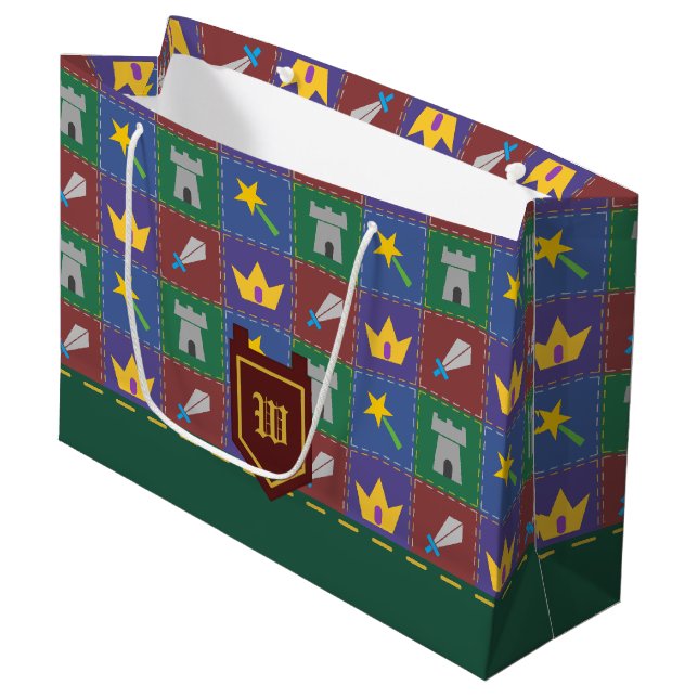 En liten en fantasi quilt presentväska (Framsidan Vinklad)