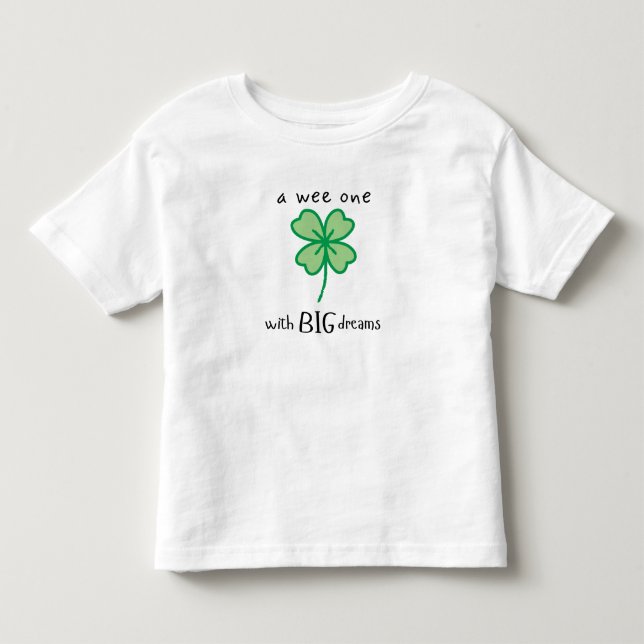 En liten en med STORA drömmar barn t-shirt (Framsida)