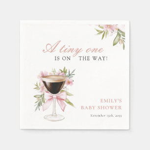 En liten Espresso Martini Baby Shower Pappersservett
