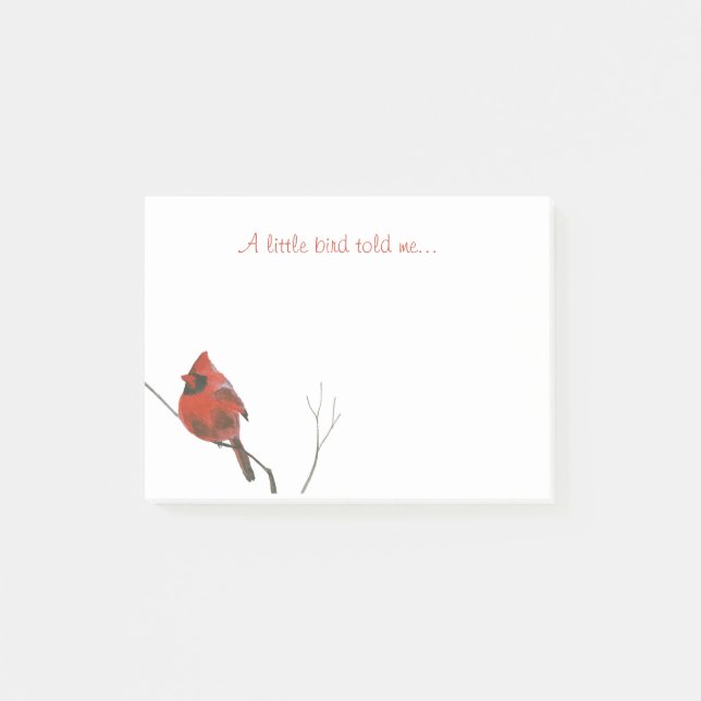 En liten fågel sa mig post-it block (Framsida)