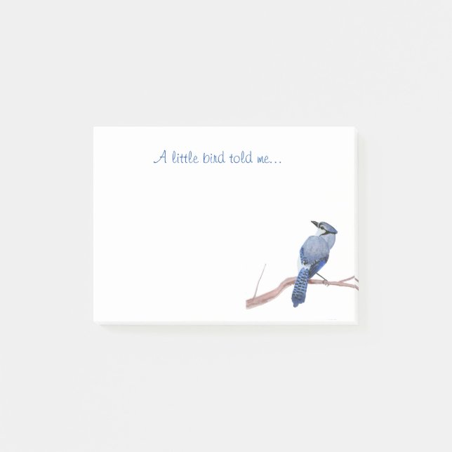 En liten fågel sa mig post-it block (Framsida)