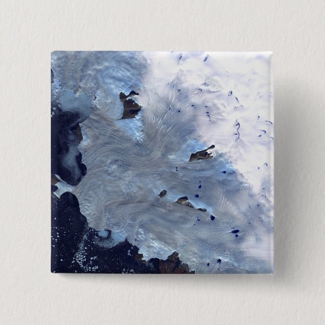 En liten fält av glaciärer omger Baffin Bay Knapp (Framsida)