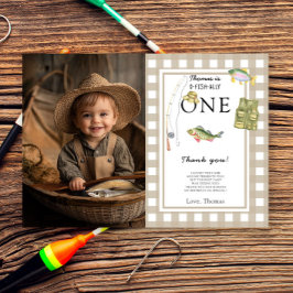 En liten fiskares Födelsedagsfest Tack Kort