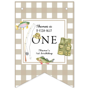 En liten fiskares Födelsedagsfest Vimplar