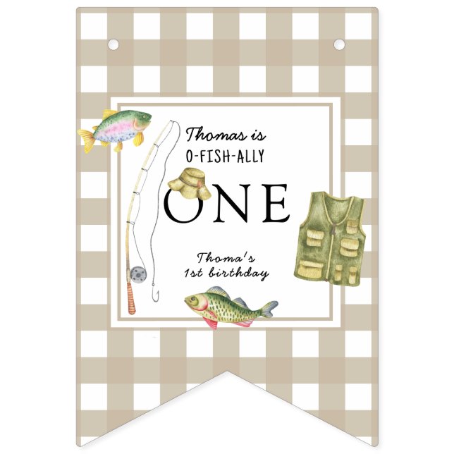 En liten fiskares Födelsedagsfest Vimplar (Första flaggan)