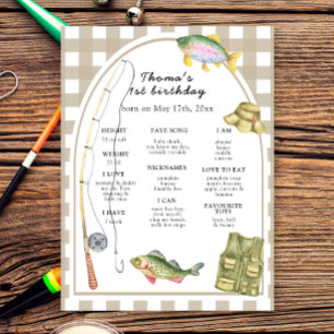 En liten fiskerman, första födelsedagsmomsten poster