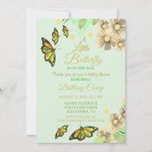 En liten fjäril är på väg mot Blommigten Baby Show