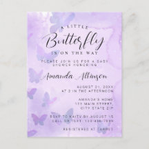 En liten fjärilshuggare för Lila Baby Shower