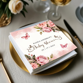 En liten fjärilshusare pappersservett