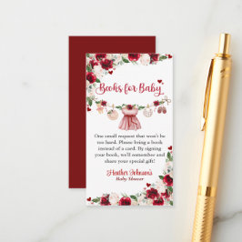 En liten flicka från Valentine Baby Shower Tilläggskort