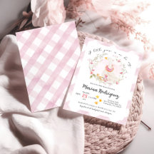 En liten gås är på väg att duscha Inbjudan