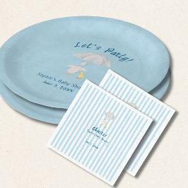En liten gås är på väg Storybook Baby Shower Pappersservett