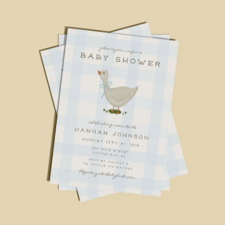 En liten gåunge pojke baby shower inbjudan