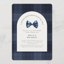 En liten gentleman är på väg till Baby Shower Inbjudningar