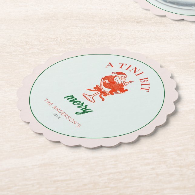 En liten glad jul Tomte Underlägg Papper (Vinklad)