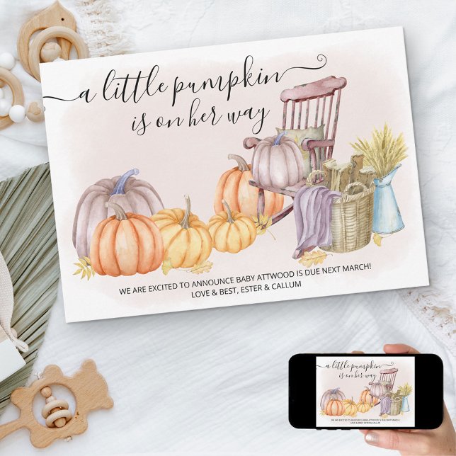 En liten Gravid för Rustic Fall Meddelande (Skapare uppladdad)