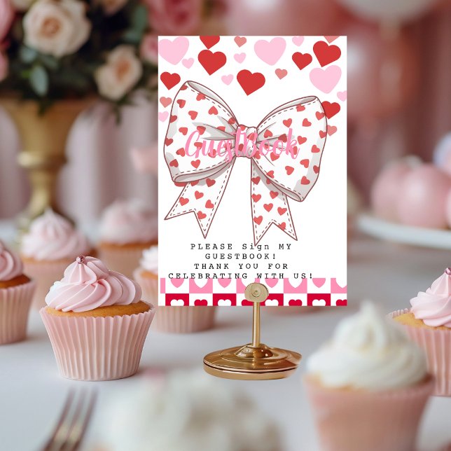 En liten guds gästbok bordsnummer (A Little Sweetheart Guestbook Table Number)