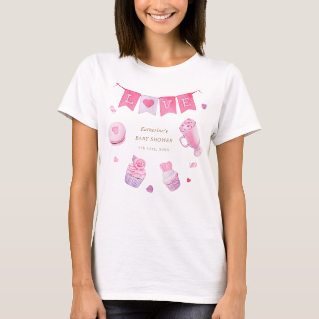 En liten, gullig babyskugga t shirt (Framsida)