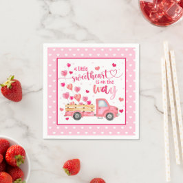 En liten, gullig babystövel Napkin Pappersservett