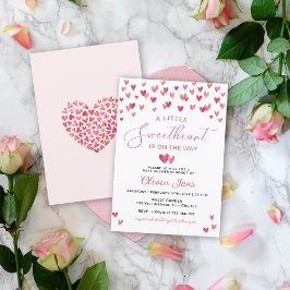 En liten, gullig Valentines, babyskor Inbjudningar