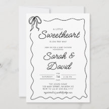 En liten, gullig Valentines Bow Baby Shower