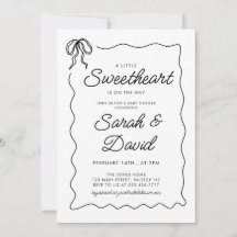 En liten, gullig Valentines Bow Baby Shower