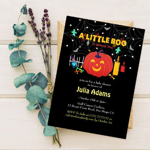 En liten Halloween-baby boo-fest Inbjudningar