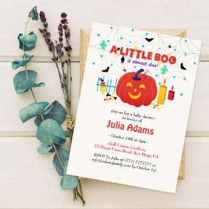 En liten Halloween-baby boo-fest Inbjudningar