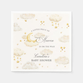 En liten himmelbit Drömmig himmel Baby Shower Pappersservett