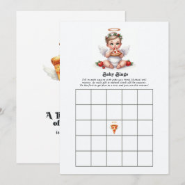 En liten himmelsk bit Baby Shower Bingo-spel Inbjudningar