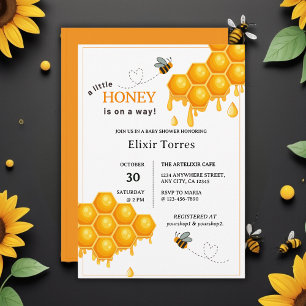 En liten honung är på väg att visa sig vara honeyc inbjudningar