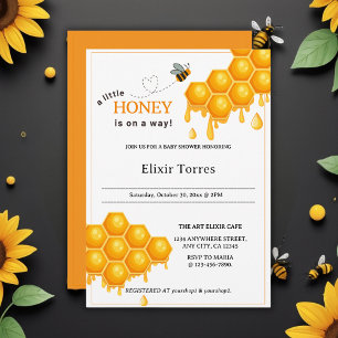 En liten honung är på väg att visa sig vara honeyc inbjudningar