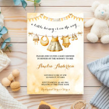 En liten honung på väg Klädstreck Baby Shower