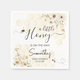 En liten honungsbebisskuva pappersservett