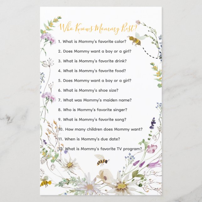 En liten honungsbebisskuva som känner Mamma bäst (Framsida)