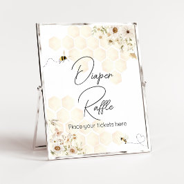 En liten honungsbi Babe Shower Raffle Poster