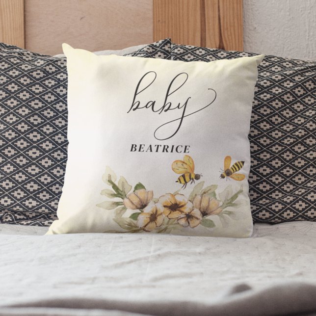 En liten honungsbi Baby Shower Kudde (Skapare uppladdad)