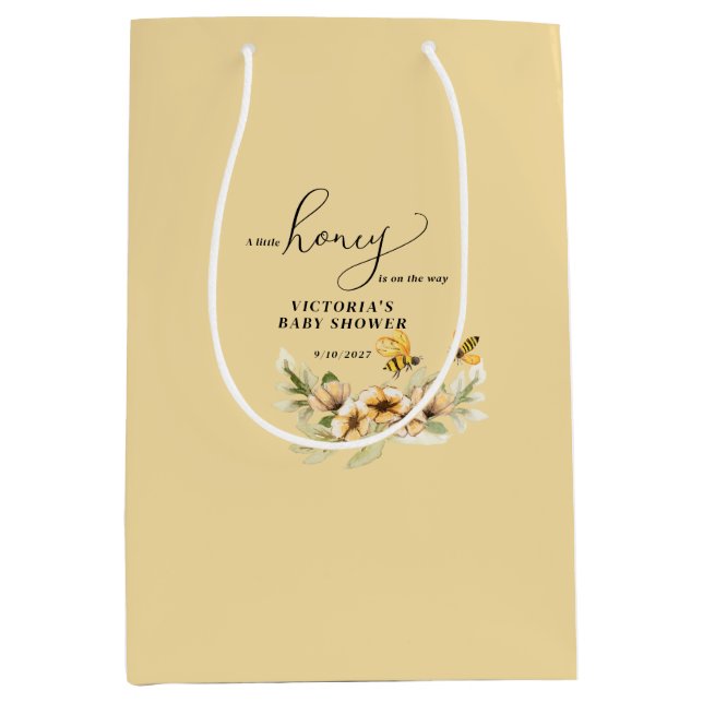 En liten honungsbin Baby Shower (Framsidan)