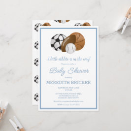 En liten idrottsman är på väg - badkar inbjudan