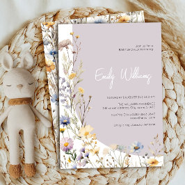 En liten inbjudan till babydusch för en liten vild