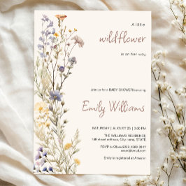 En liten inbjudan till babydusch för en liten vild