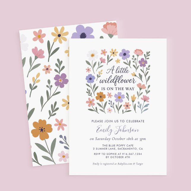 En liten inbjudan till Blommigten Baby Shower (Skapare uppladdad)