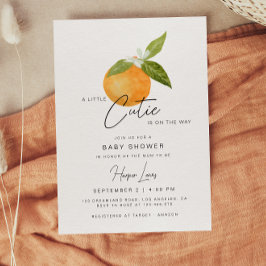 En liten inbjudan till Cutie Baby Shower Oranges